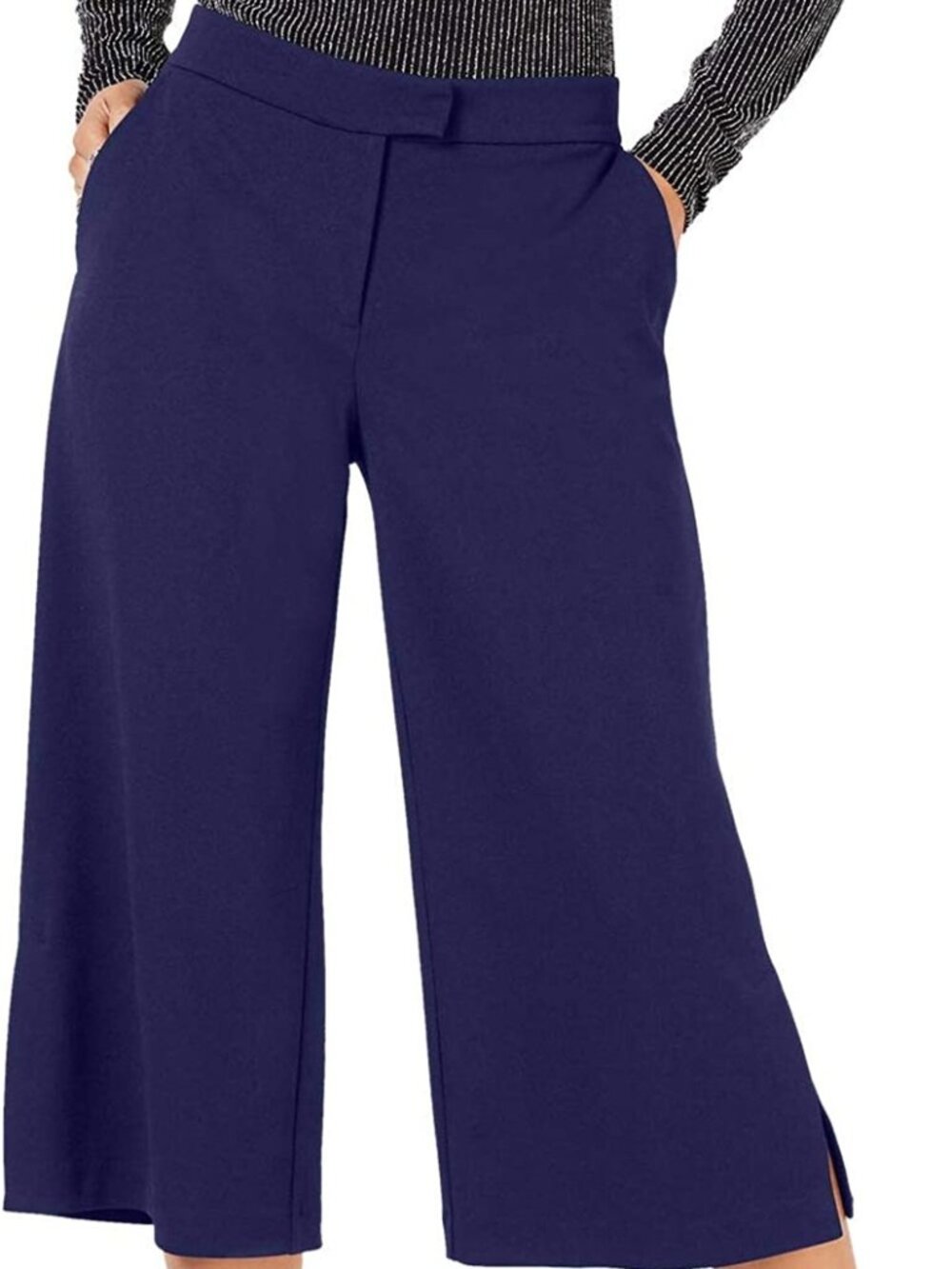 Michael Michael Kors Womens Wide Leg Cropped Pants